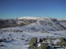 Snow on Fairfield and Hart Crag from Dove Crag