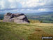 Large boulder on on Ilkley Moor near the Swastika Stone