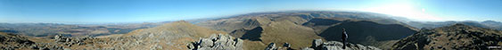 360 degree panorama from the summit of Aran Fawddwy