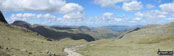 *Great Gable (left) and Skiddaw (far distance) from Esk Hause